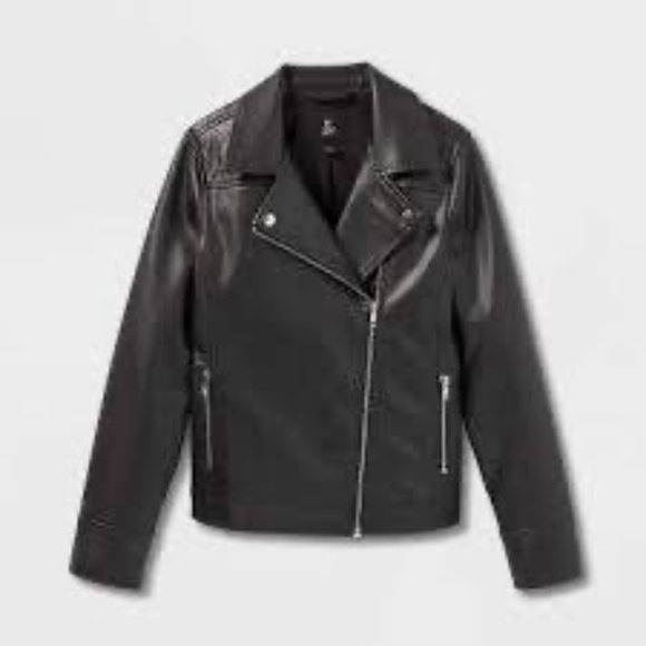 🖤 Mini Style Icon Alert! 🖤 Art Class Faux Leather Moto Jacket - Girls size (S) - Picture 1 of 12